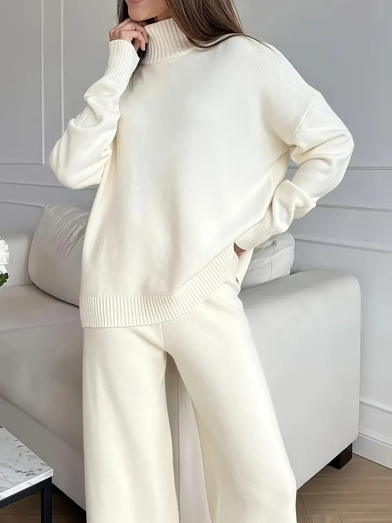 Ensemble 2 pièces pour femme comprenant un pull et un pantalon