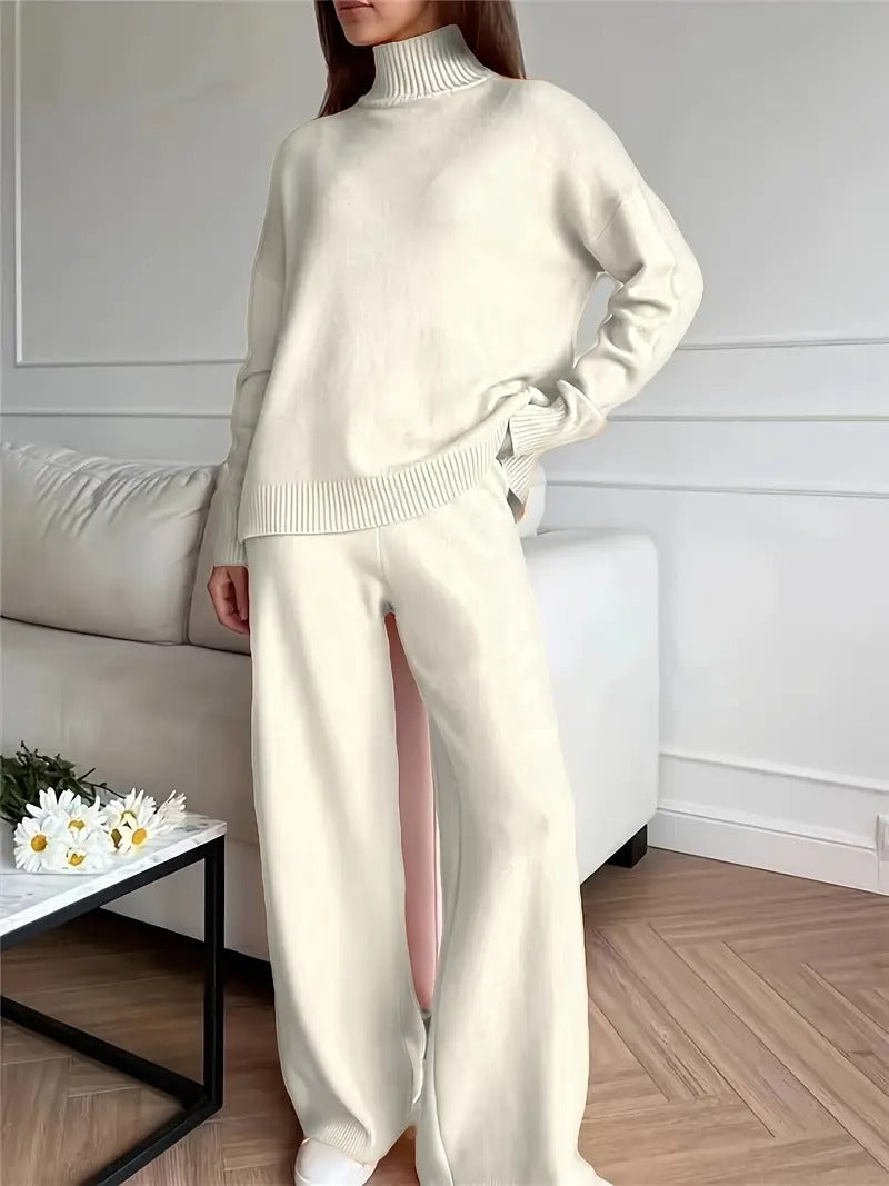 Ensemble 2 pièces pour femme comprenant un pull et un pantalon