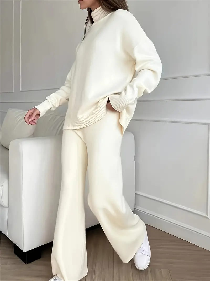 Ensemble 2 pièces pour femme comprenant un pull et un pantalon
