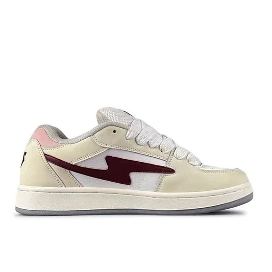 Baskets femme silhouette basse motif graphique semelle épaisse