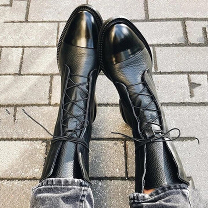 Bottes femme | modèle à lacets et bout renforcé