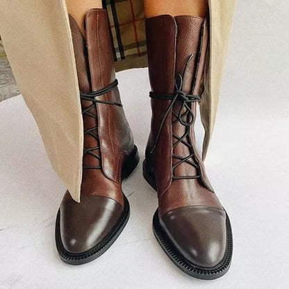 Bottes femme | modèle à lacets et bout renforcé