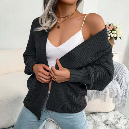 Cardigan femme | tricot à manches longues | coupe ouverte | style décontracté