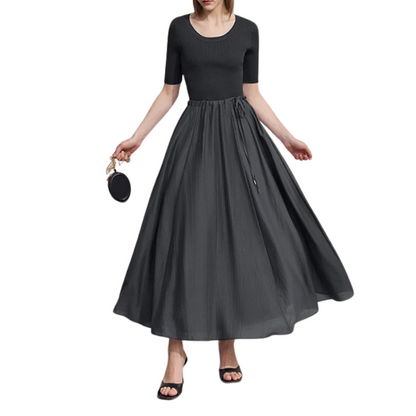 Dona – Jupe Évasée d'Été Minimaliste | Longueur Genou