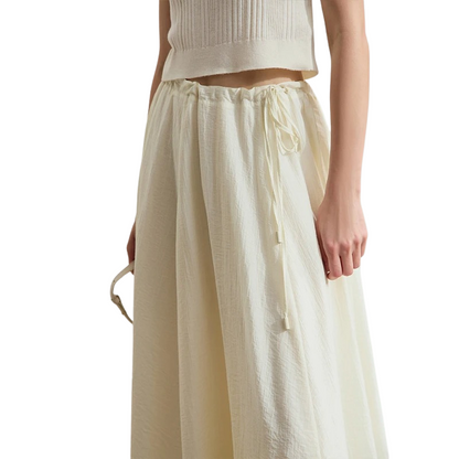 Dona – Jupe Évasée d'Été Minimaliste | Longueur Genou