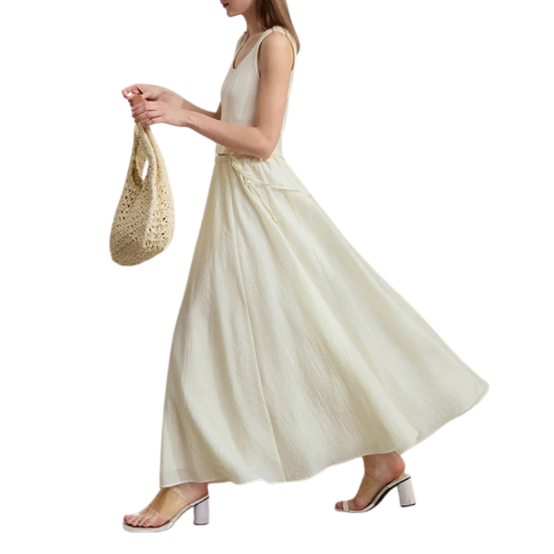 Dona – Jupe Évasée d'Été Minimaliste | Longueur Genou