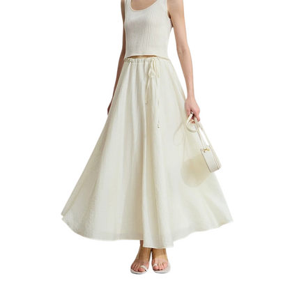 Dona – Jupe Évasée d'Été Minimaliste | Longueur Genou