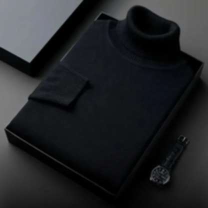 Eli Pull Homme | Polyester Doux et Confortable, Col Roulé