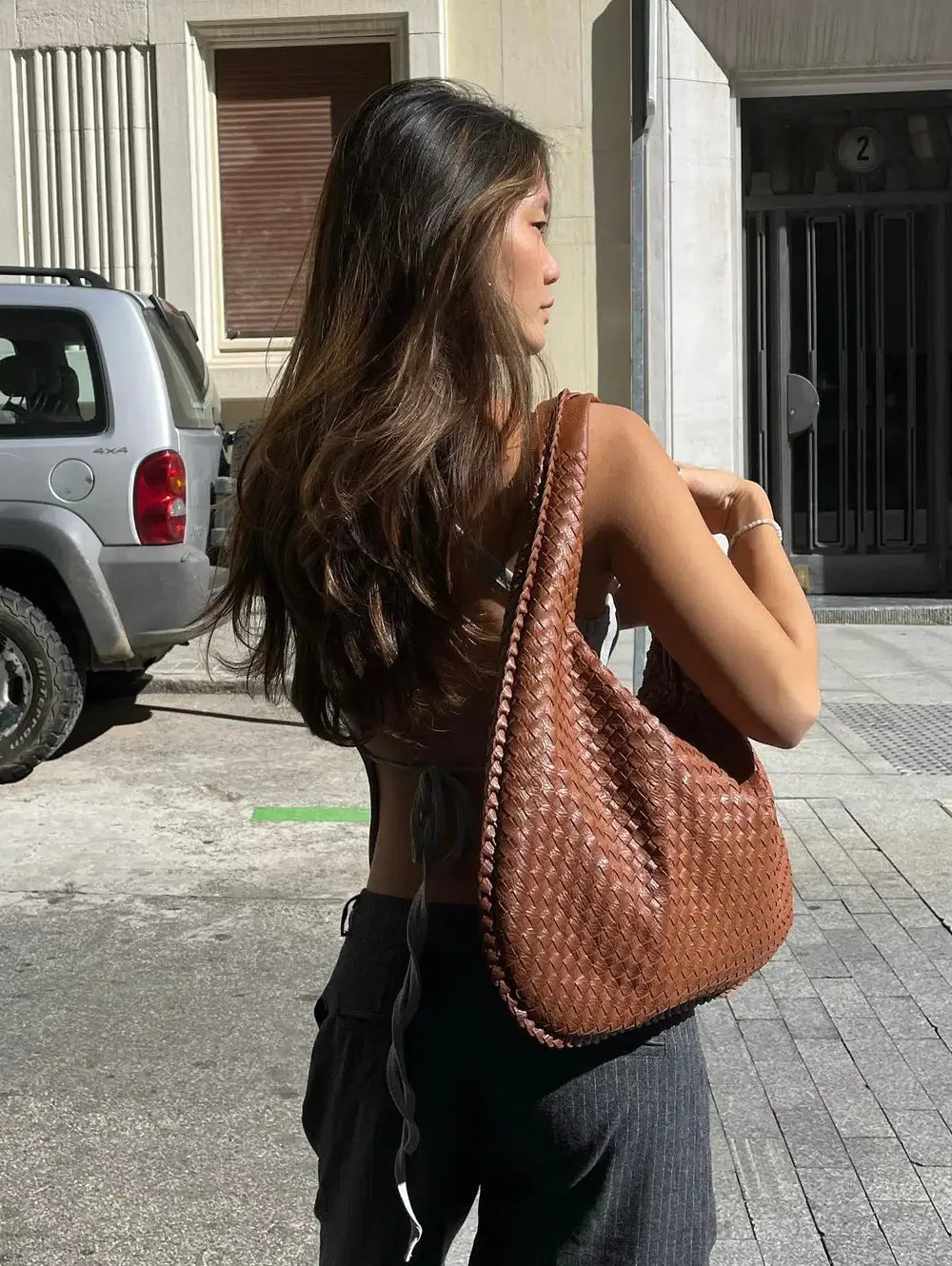 Gina Sac Bandoulière Femme | Tissé, Spacieux et Élégant