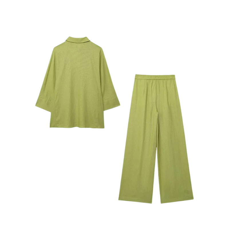 Ensemble 2 pièces pour femme – Blouse & Pantalon large