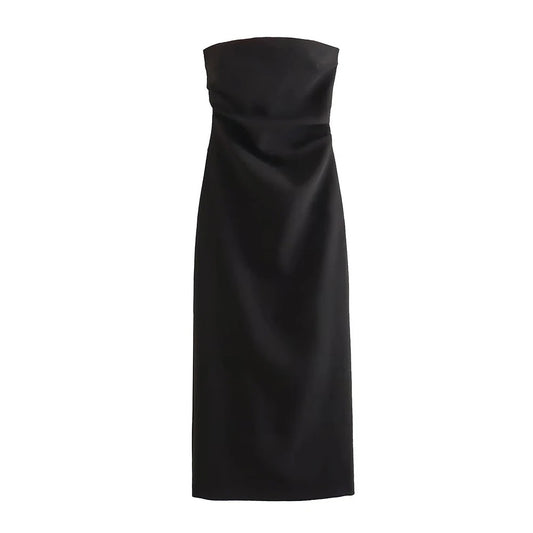 Jolina- Robe Mi-Longue Élégante Sans Manches