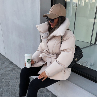 Veste femme à manches bouffantes structurées