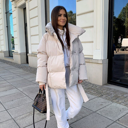 Veste femme à manches bouffantes structurées