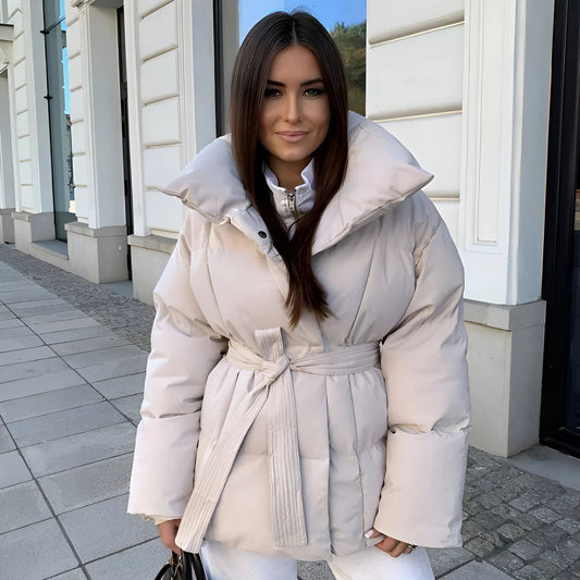 Veste femme à manches bouffantes structurées