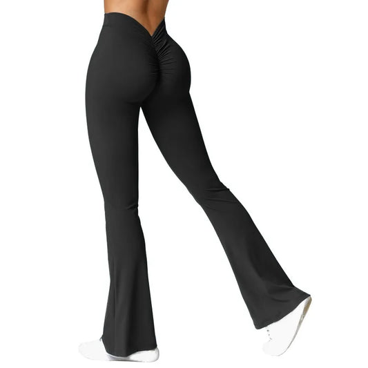 Mira Femme Legging Sport | Taille Haute, V-Back, Tissu Léger