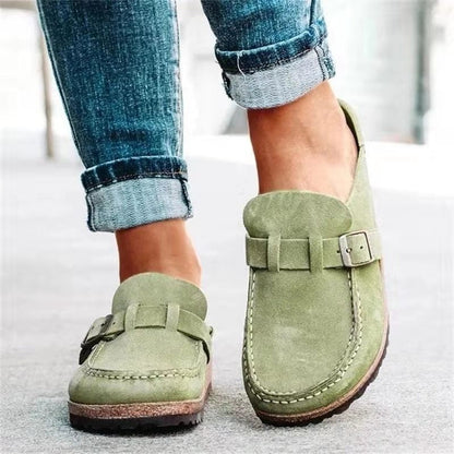 Mocassins femme | modèle à boucle et semelle épaisse