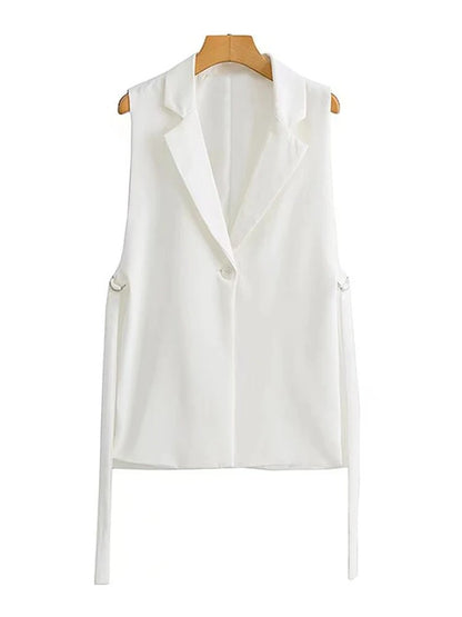 Paula-Gilet Sans Manches Élégant Femme