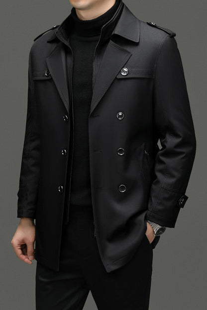 Romain Manteau Homme Hiver | Doublure Amovible, Élégant et Classique