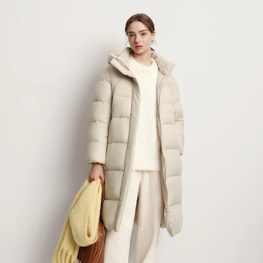 Doudoune longue femme à garnissage thermique