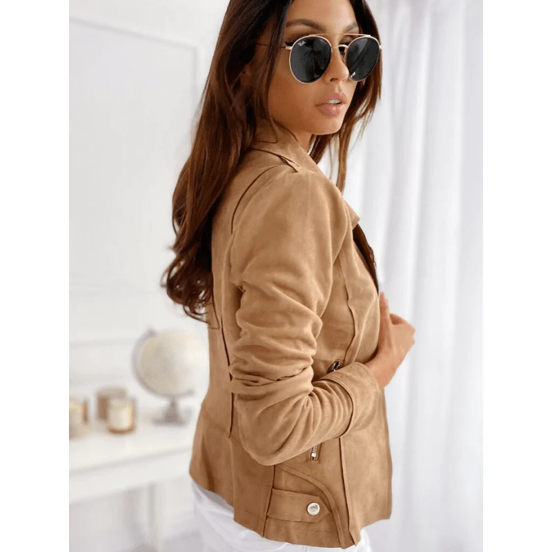 Veste À Manches Longues Pour Femme | Design Moderne | Fermeture Éclair
