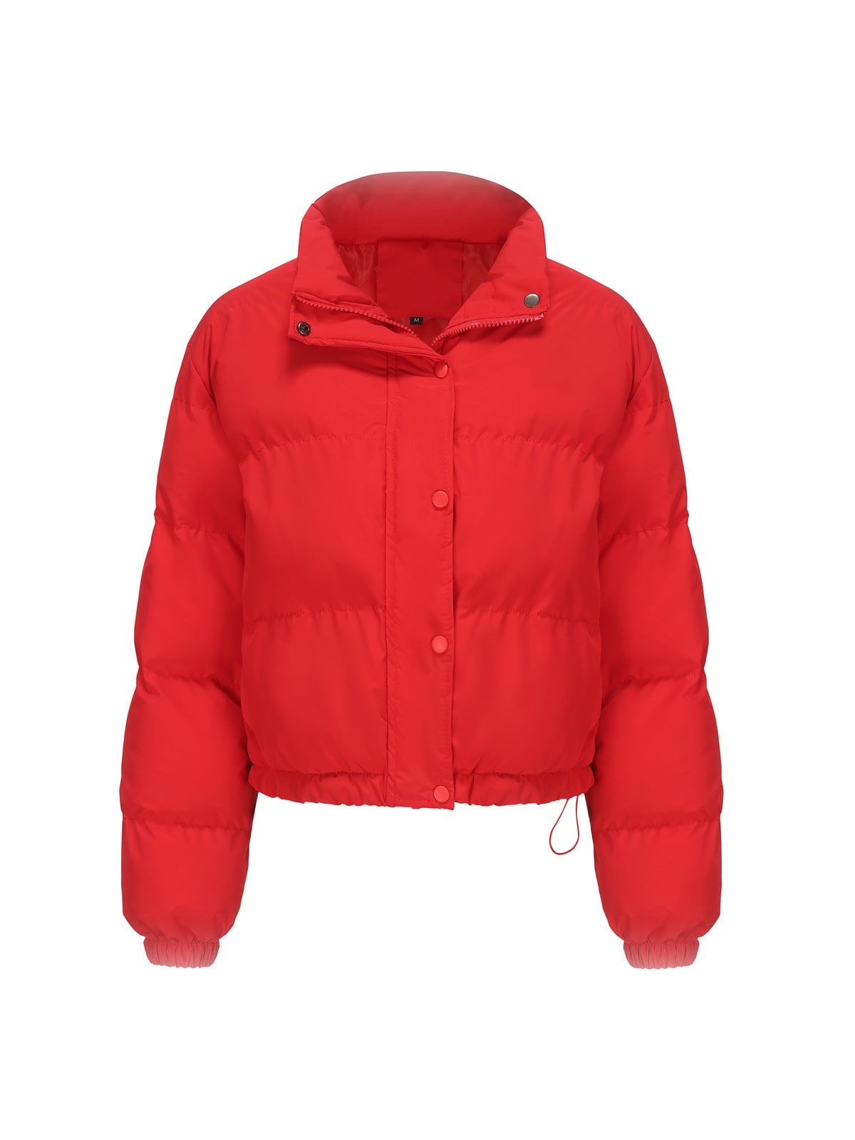 Veste matelassée courte à col montant zippé