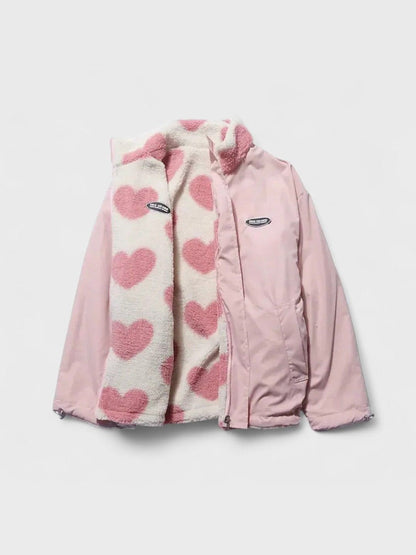 Veste réversible courte à effet texturé