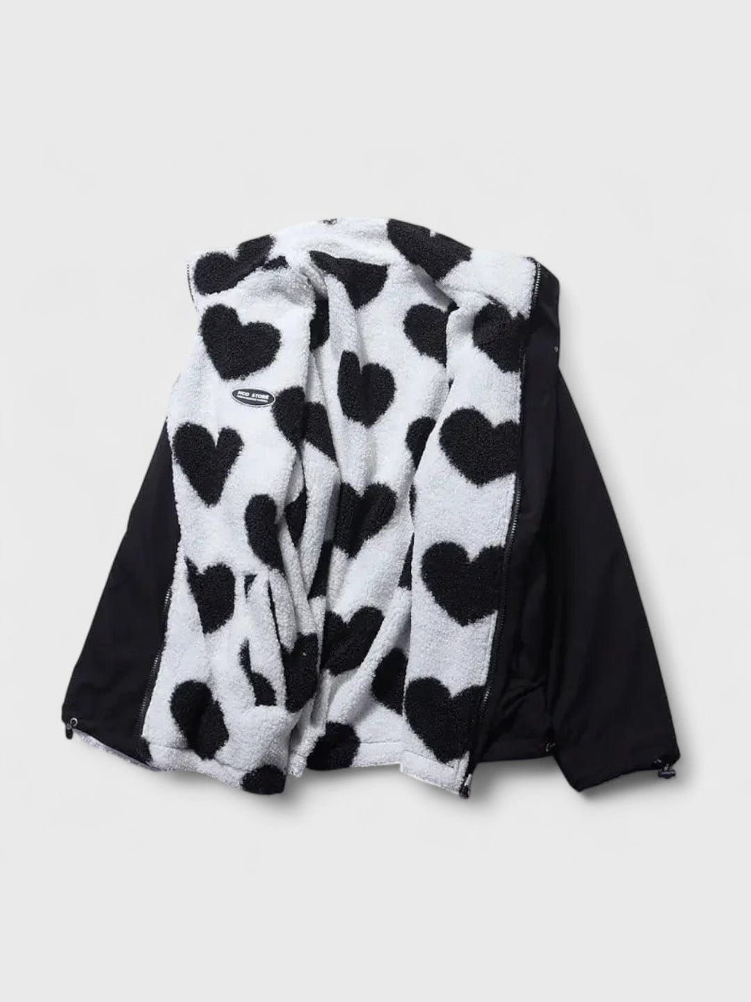 Veste réversible courte à effet texturé