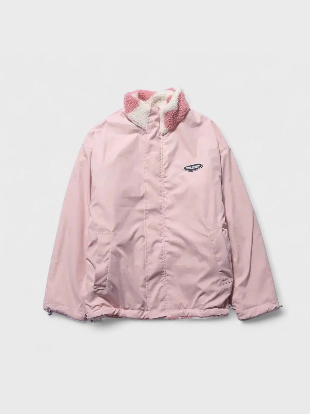 Veste réversible courte à effet texturé