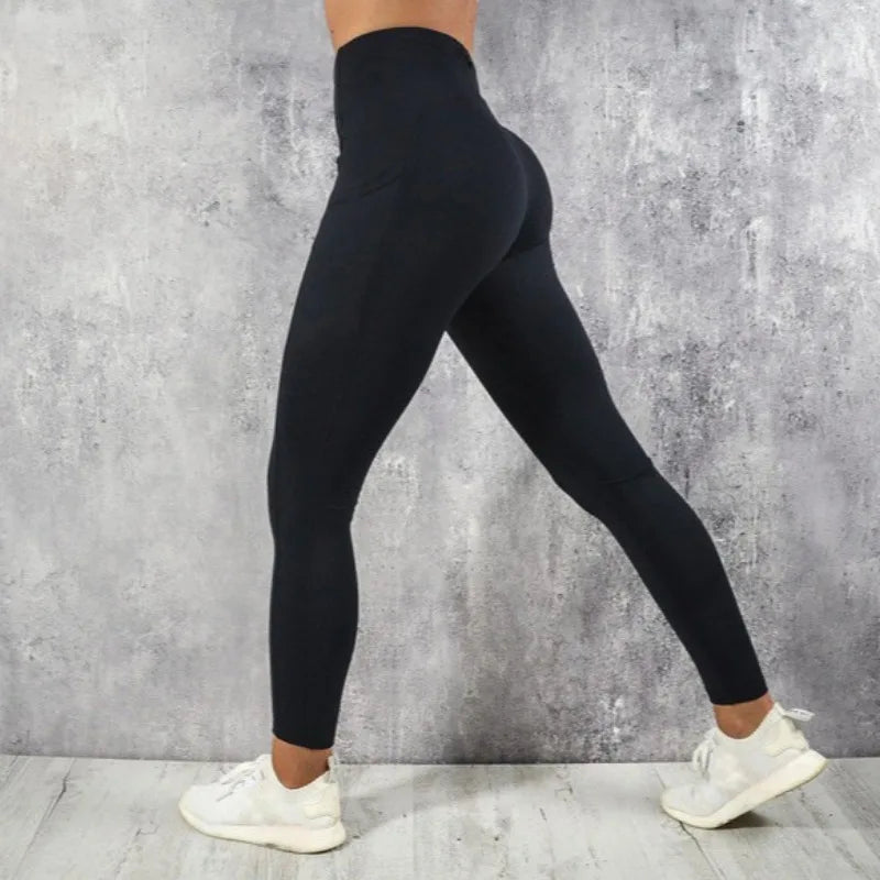 Yogi Femme Legging Sport | Taille Haute, Extensible, Poche Pratique