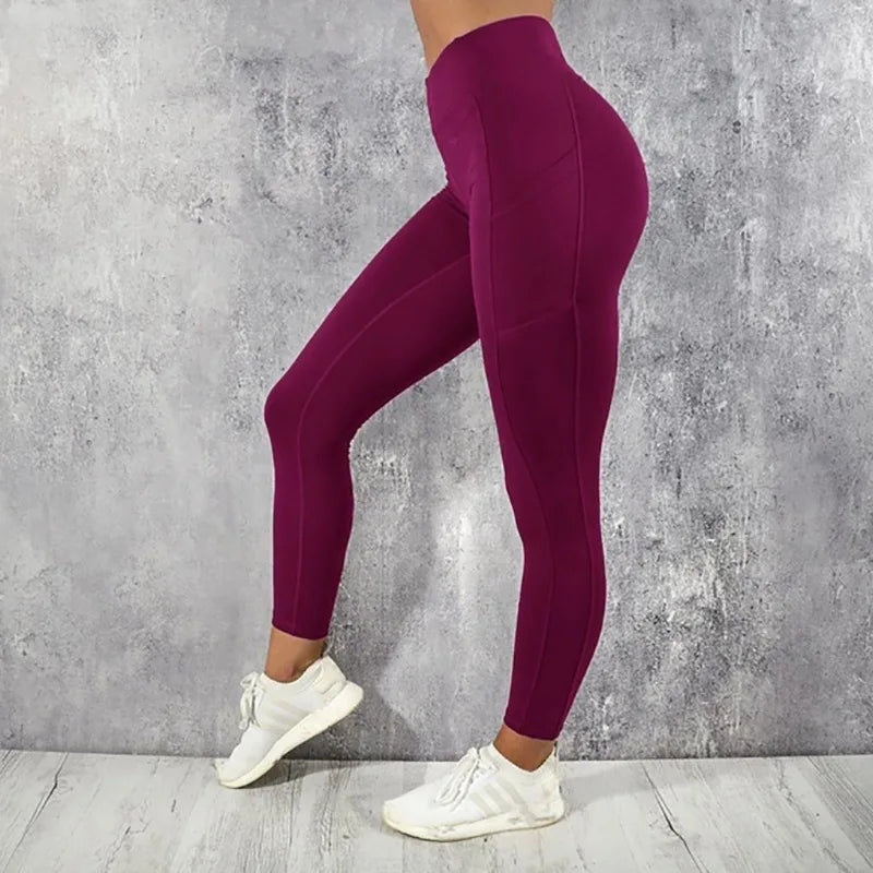 Yogi Femme Legging Sport | Taille Haute, Extensible, Poche Pratique