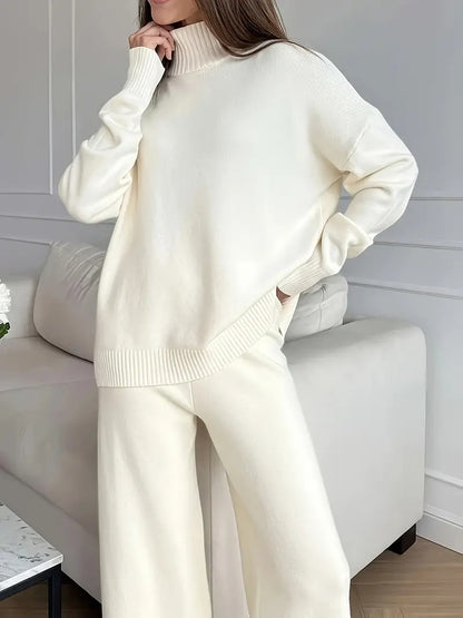 Ensemble 2 pièces pour femme comprenant un pull et un pantalon