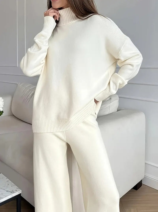 Ensemble 2 pièces pour femme comprenant un pull et un pantalon