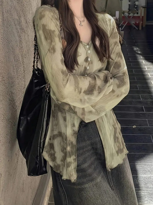 Blouse à manches longues pour l'été