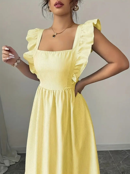 Robe d’été évasée sans manches