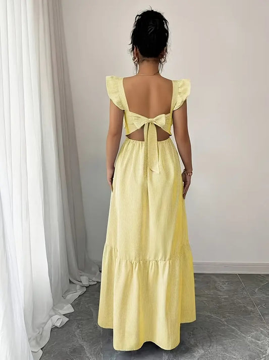 Robe d’été évasée sans manches