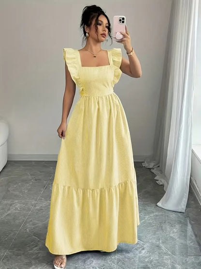 Robe d’été évasée sans manches